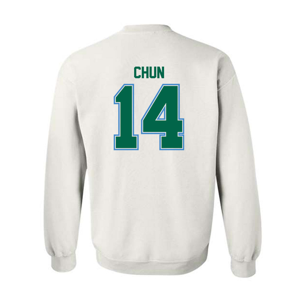 Tulane - NCAA Baseball : Tanner Chun - Crewneck Sweatshirt-1