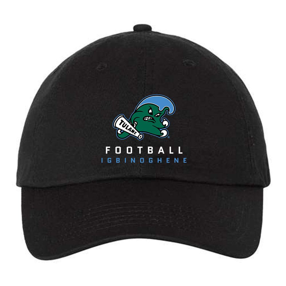 Tulane - NCAA Football : Michael Igbinoghene - Dad Hat-0