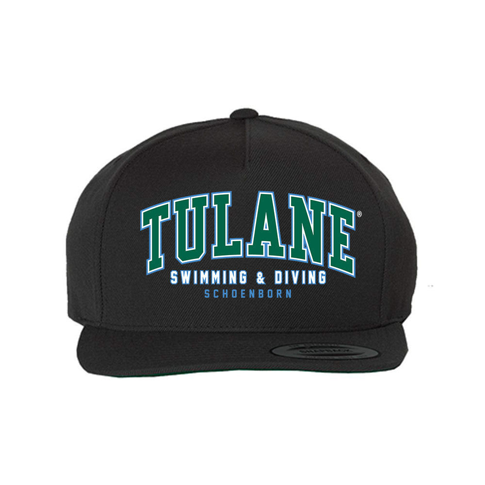 Tulane - NCAA Women's Swimming & Diving : Samantha Schoenborn - Snapback Hat-0