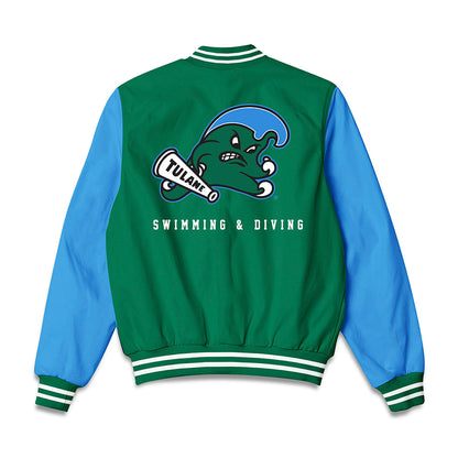 Tulane - NCAA Women's Swimming & Diving : Samantha Schoenborn - Bomber Jacket-1