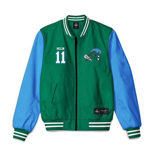 Tulane - NCAA Women's Volleyball : Madison McLin - Bomber Jacket-0