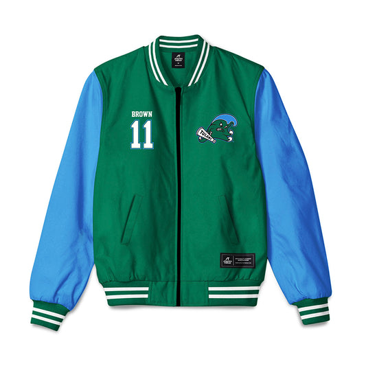 Tulane - NCAA Women's Basketball : Jayda Brown - Bomber Jacket-0