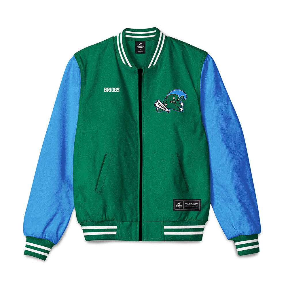 Tulane - NCAA Women's Bowling : Malia Briggs - Bomber Jacket-0