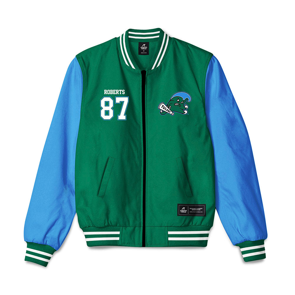 Tulane - NCAA Football : Cameron Roberts - Bomber Jacket-0