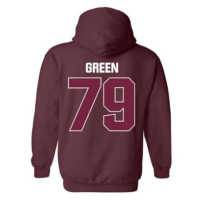 SIU Carbondale - NCAA Football : Donte Green - Classic Shersey Hooded Sweatshirt-1