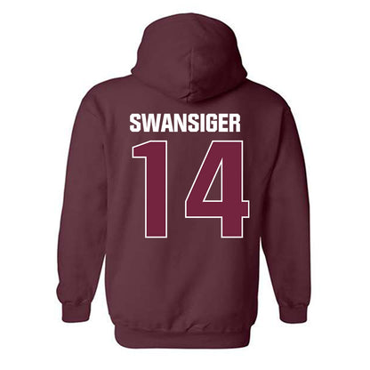 SIU Carbondale - NCAA Women's Volleyball : Ella Swansiger - Classic Shersey Hooded Sweatshirt-1