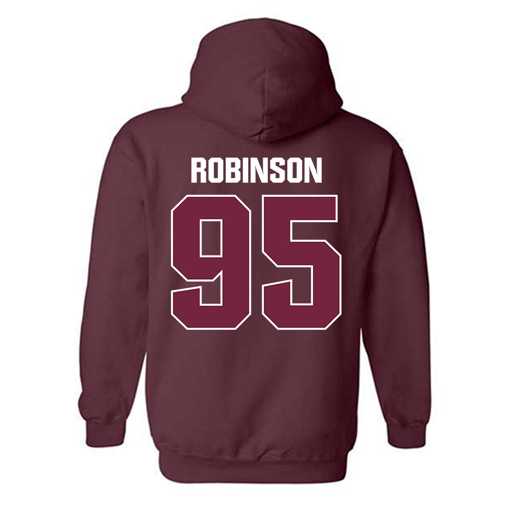 SIU Carbondale - NCAA Football : Caillou Robinson - Classic Shersey Hooded Sweatshirt-1