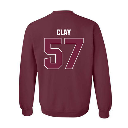 SIU Carbondale - NCAA Football : Kaden Clay - Classic Shersey Crewneck Sweatshirt-1