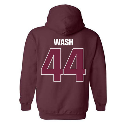 SIU Carbondale - NCAA Football : Miles Wash - Classic Shersey Hooded Sweatshirt-1