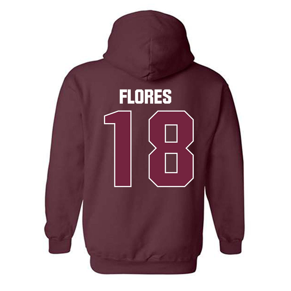 SIU Carbondale - NCAA Baseball : Jaden Flores - Classic Shersey Hooded Sweatshirt-1