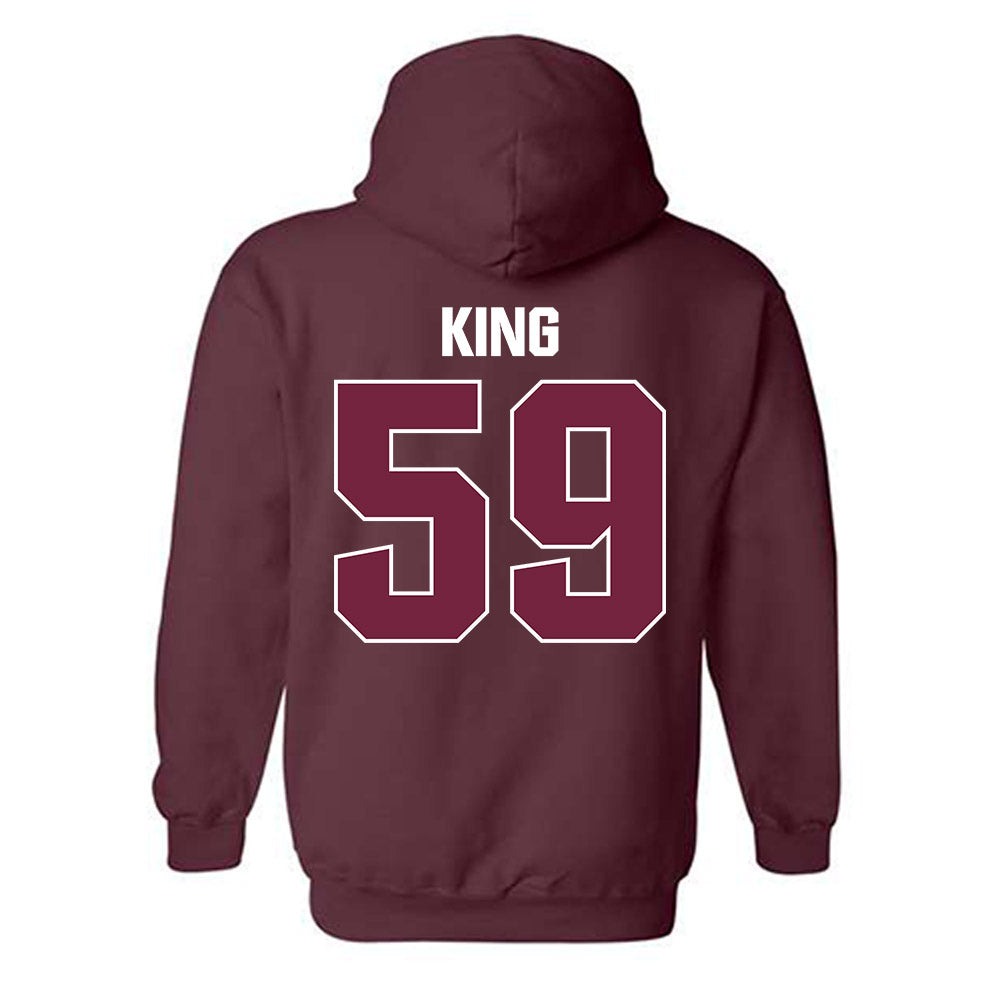 SIU Carbondale - NCAA Football : Brennan King - Classic Shersey Hooded Sweatshirt-1