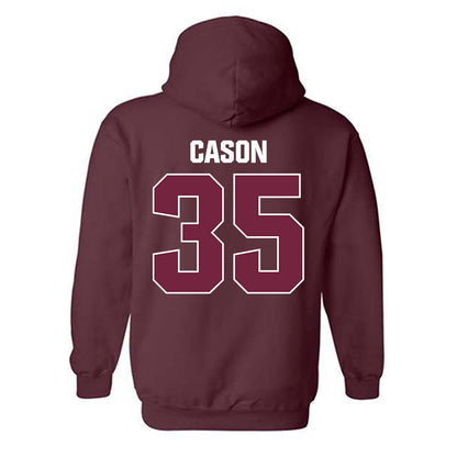 SIU Carbondale - NCAA Football : Cameron Cason - Classic Shersey Hooded Sweatshirt-1
