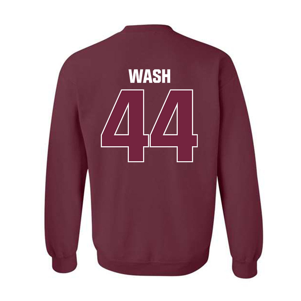 SIU Carbondale - NCAA Football : Miles Wash - Classic Shersey Crewneck Sweatshirt-1