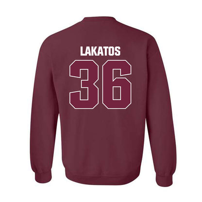SIU Carbondale - NCAA Football : Clayton Lakatos - Classic Shersey Crewneck Sweatshirt-1
