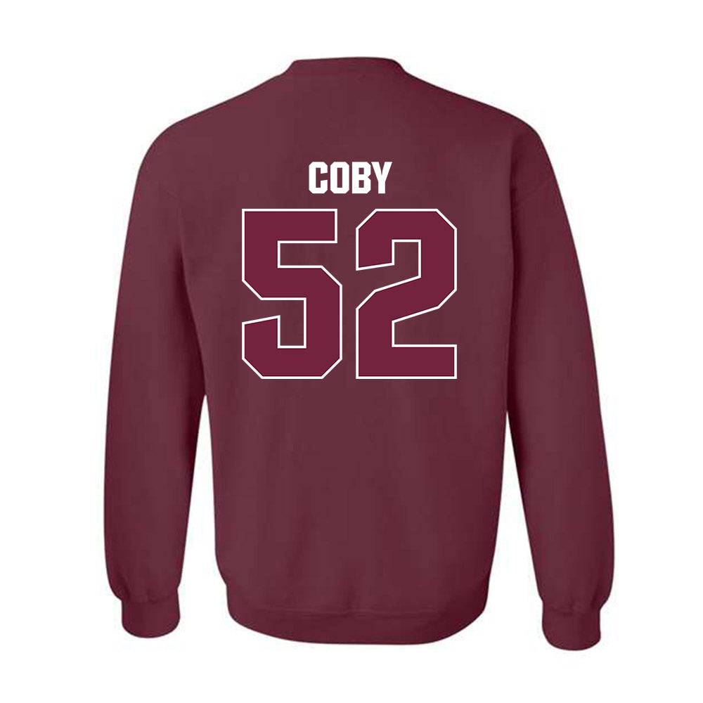 SIU Carbondale - NCAA Football : Ryan Coby - Classic Shersey Crewneck Sweatshirt-1