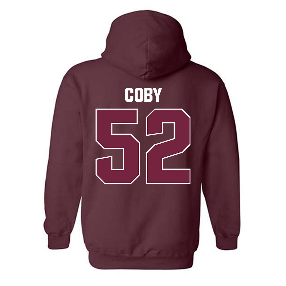 SIU Carbondale - NCAA Football : Ryan Coby - Classic Shersey Hooded Sweatshirt-1