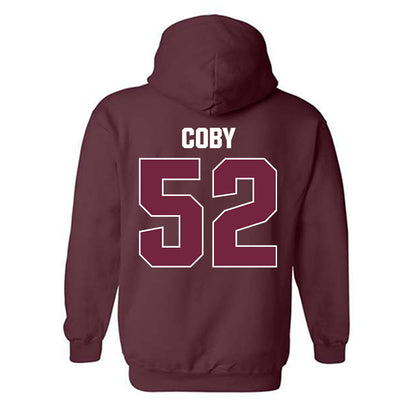 SIU Carbondale - NCAA Football : Ryan Coby - Classic Shersey Hooded Sweatshirt-1