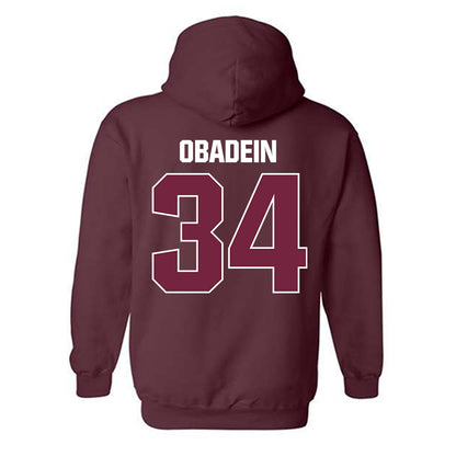 SIU Carbondale - NCAA Football : David Obadein - Classic Shersey Hooded Sweatshirt-1