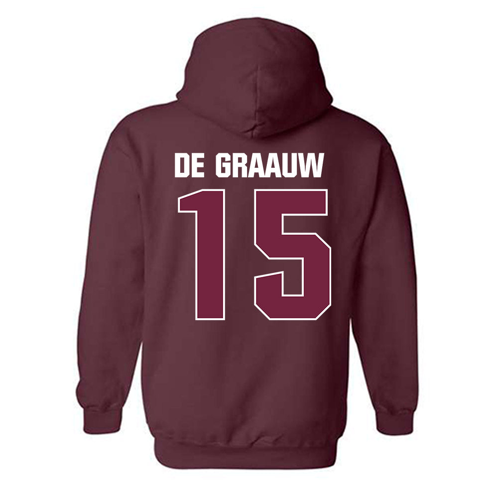 SIU Carbondale - NCAA Baseball : Gio De Graauw - Classic Shersey Hooded Sweatshirt-1
