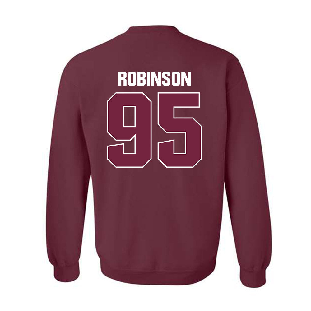 SIU Carbondale - NCAA Football : Caillou Robinson - Classic Shersey Crewneck Sweatshirt-1