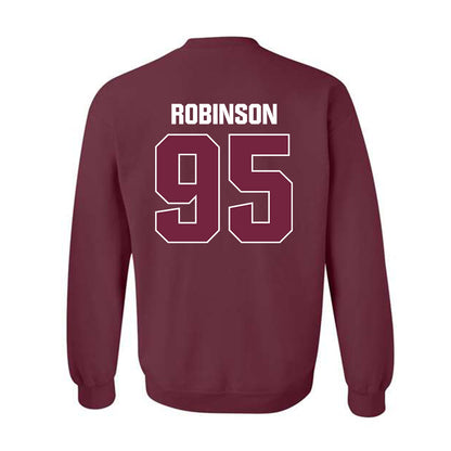 SIU Carbondale - NCAA Football : Caillou Robinson - Classic Shersey Crewneck Sweatshirt-1