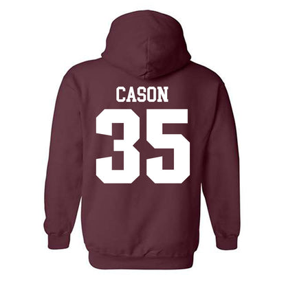 SIU Carbondale - NCAA Football : Cameron Cason - Classic Shersey Hooded Sweatshirt-1