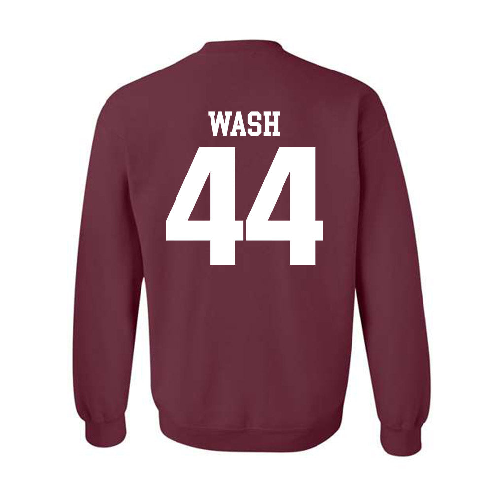 SIU Carbondale - NCAA Football : Miles Wash - Classic Shersey Crewneck Sweatshirt-1