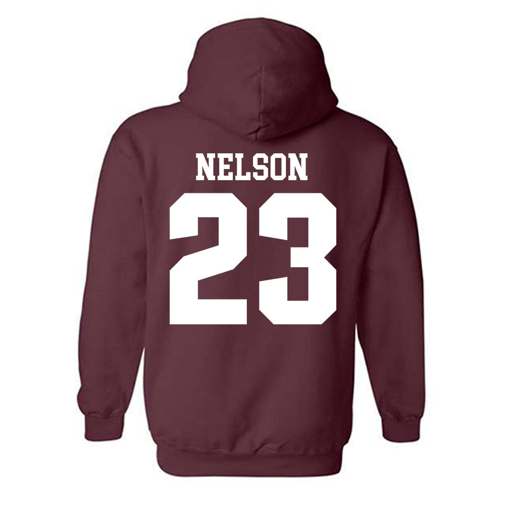 SIU Carbondale - NCAA Women's Basketball : Tkiyah Nelson - Classic Shersey Hooded Sweatshirt-1