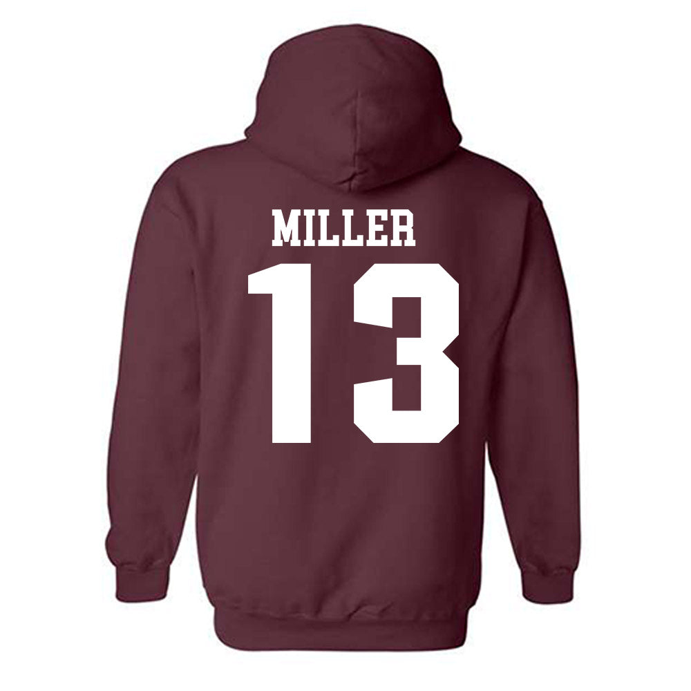 SIU Carbondale - NCAA Football : Camron Miller - Classic Shersey Hooded Sweatshirt-1