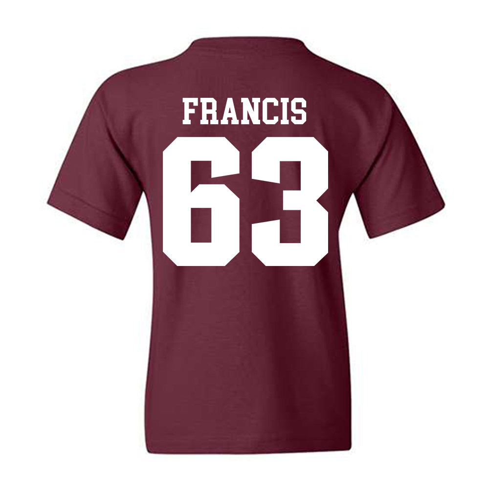 SIU Carbondale - NCAA Football : Kellen Francis - Classic Shersey Youth T-Shirt-1