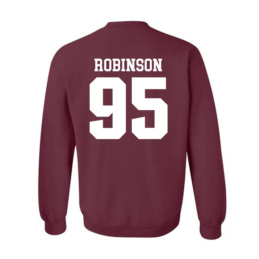 SIU Carbondale - NCAA Football : Caillou Robinson - Classic Shersey Crewneck Sweatshirt-1