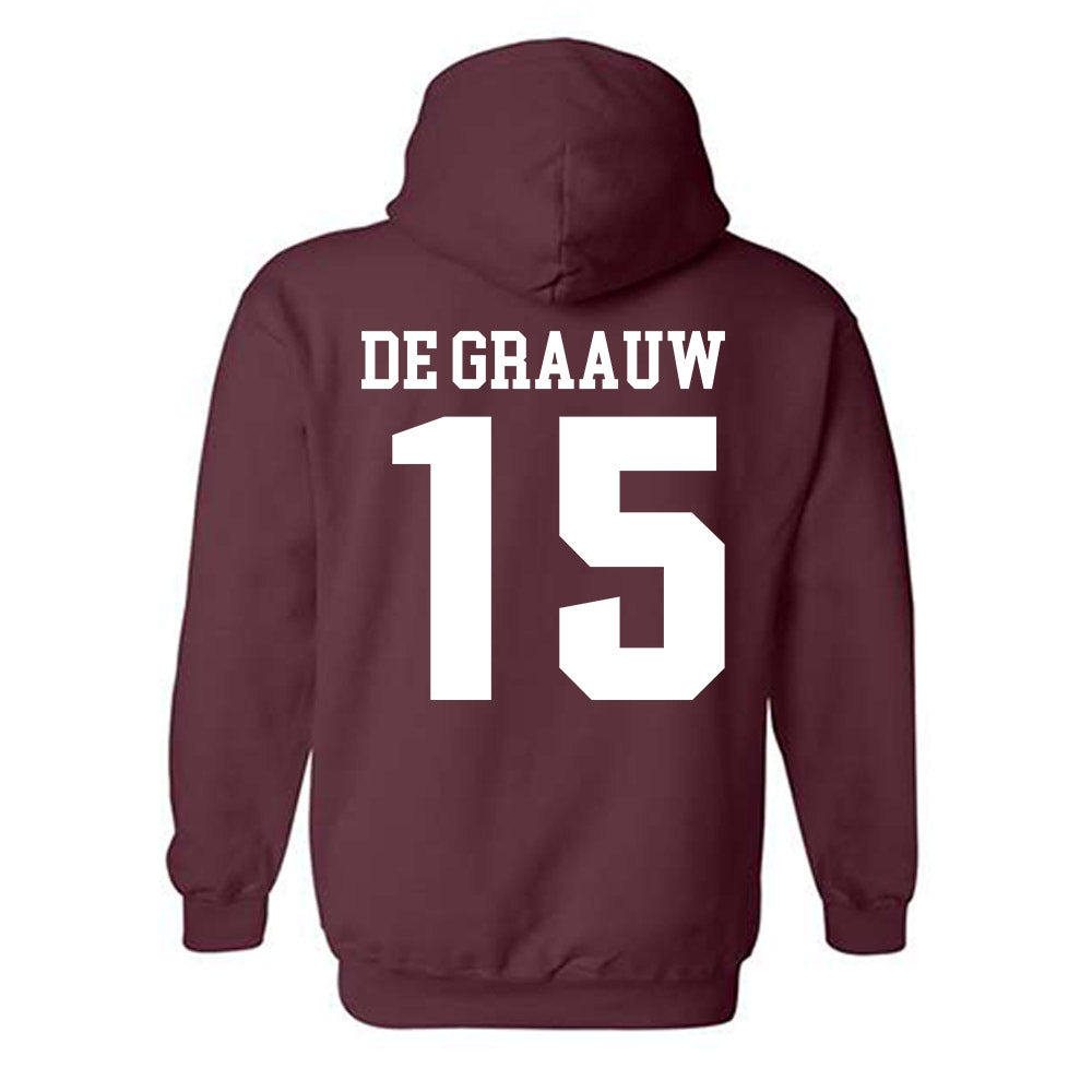 SIU Carbondale - NCAA Baseball : Gio De Graauw - Classic Shersey Hooded Sweatshirt-1