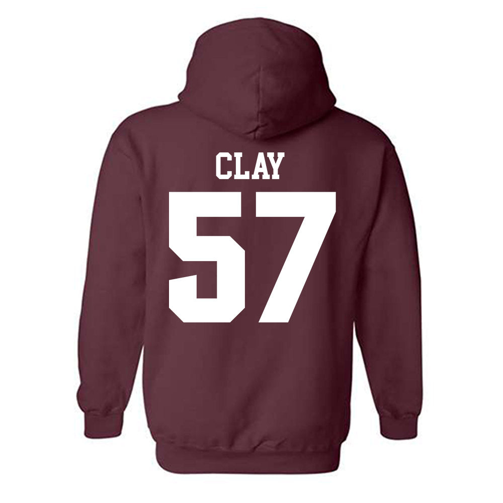 SIU Carbondale - NCAA Football : Kaden Clay - Classic Shersey Hooded Sweatshirt-1