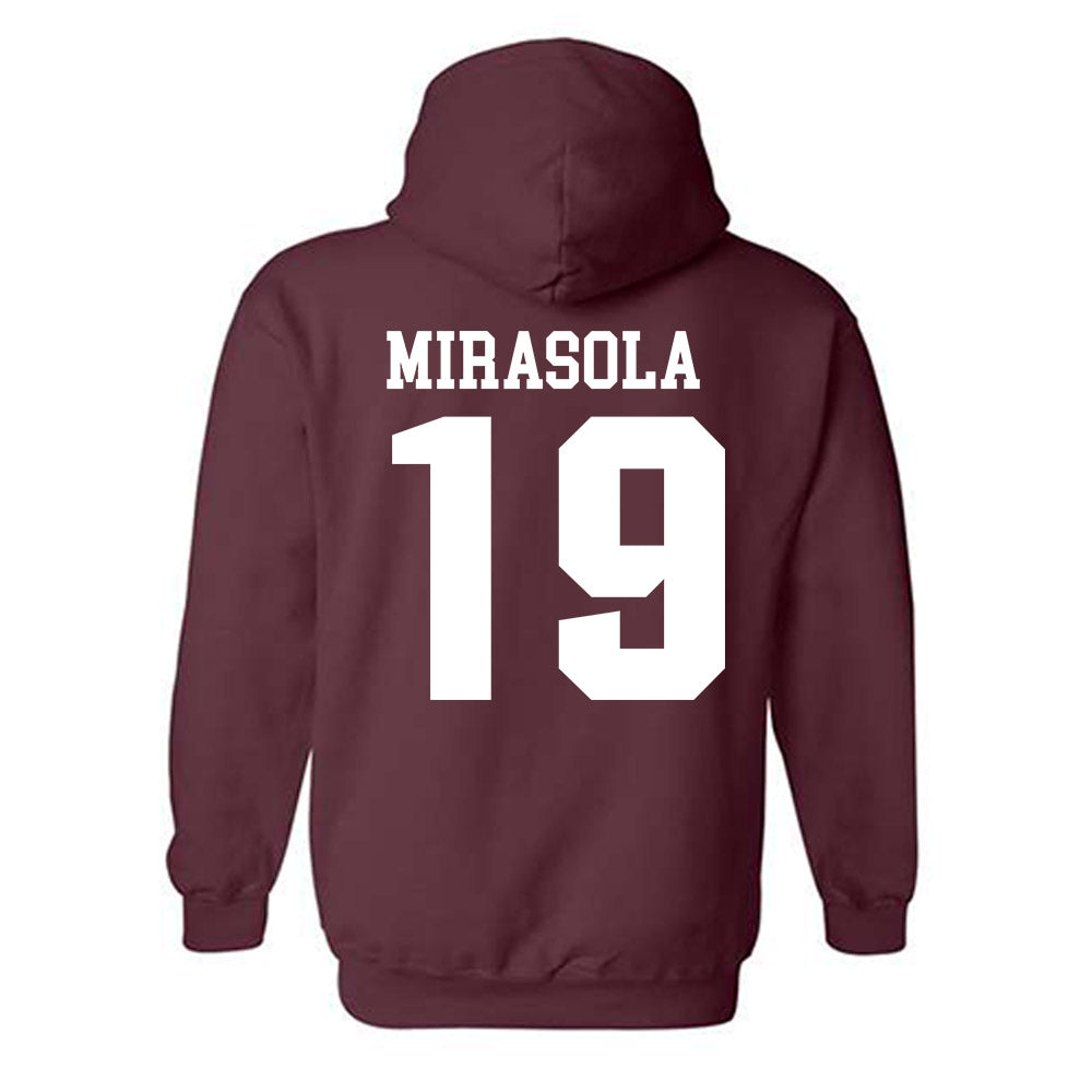 SIU Carbondale - NCAA Football : Jc Mirasola - Classic Shersey Hooded Sweatshirt-1