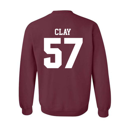 SIU Carbondale - NCAA Football : Kaden Clay - Classic Shersey Crewneck Sweatshirt-1
