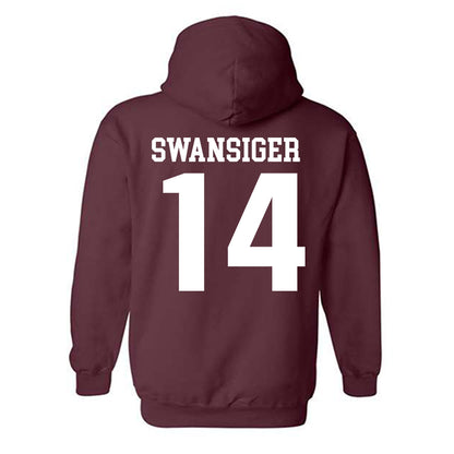 SIU Carbondale - NCAA Women's Volleyball : Ella Swansiger - Classic Shersey Hooded Sweatshirt-1