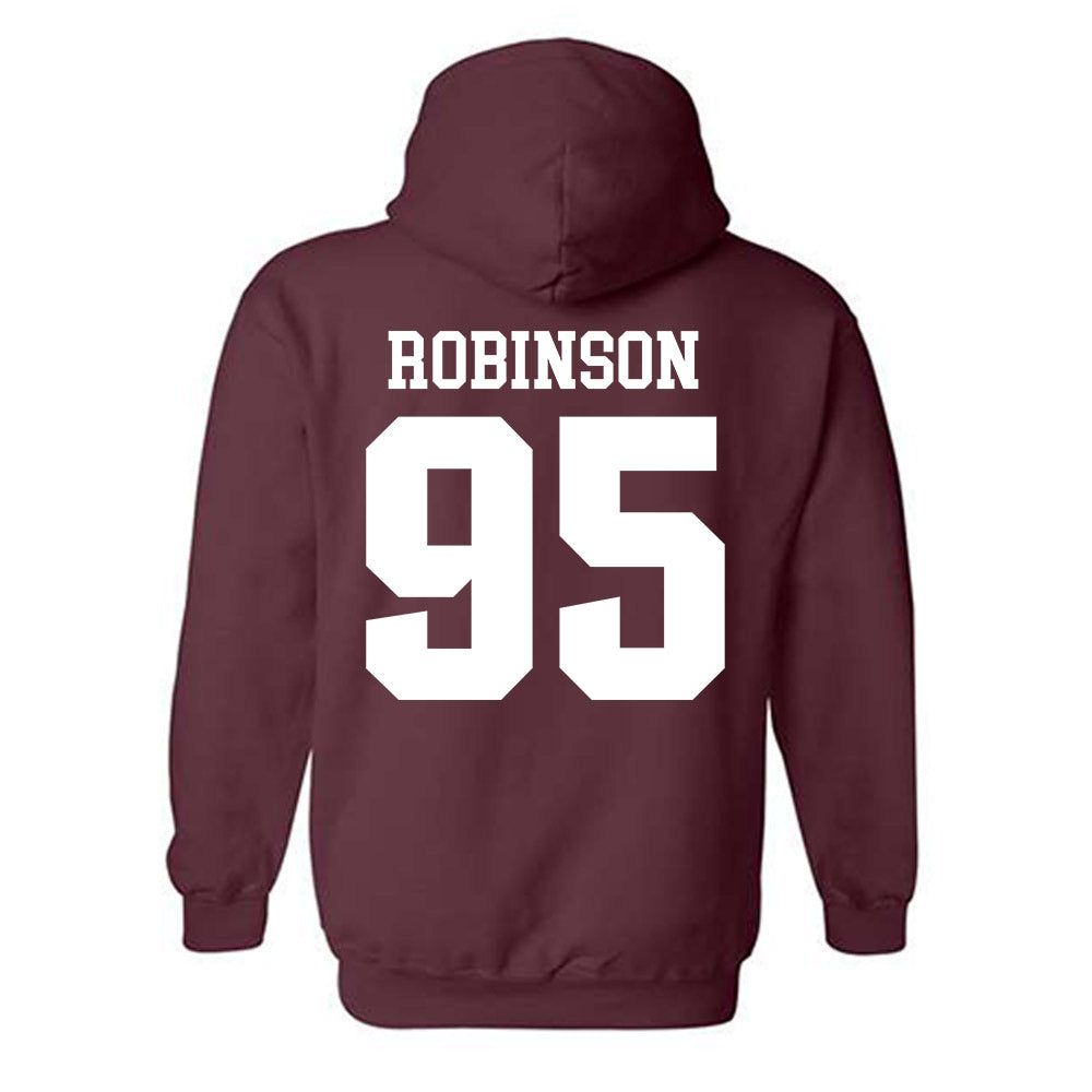 SIU Carbondale - NCAA Football : Caillou Robinson - Classic Shersey Hooded Sweatshirt-1