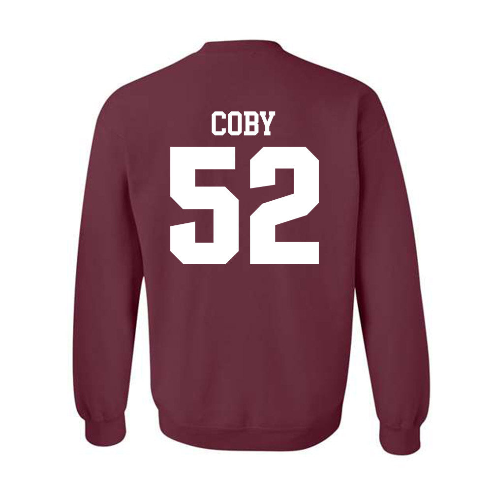 SIU Carbondale - NCAA Football : Ryan Coby - Classic Shersey Crewneck Sweatshirt-1