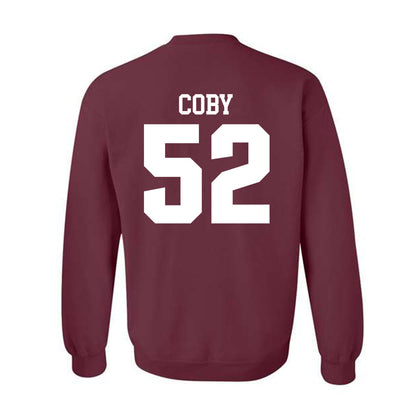 SIU Carbondale - NCAA Football : Ryan Coby - Classic Shersey Crewneck Sweatshirt-1