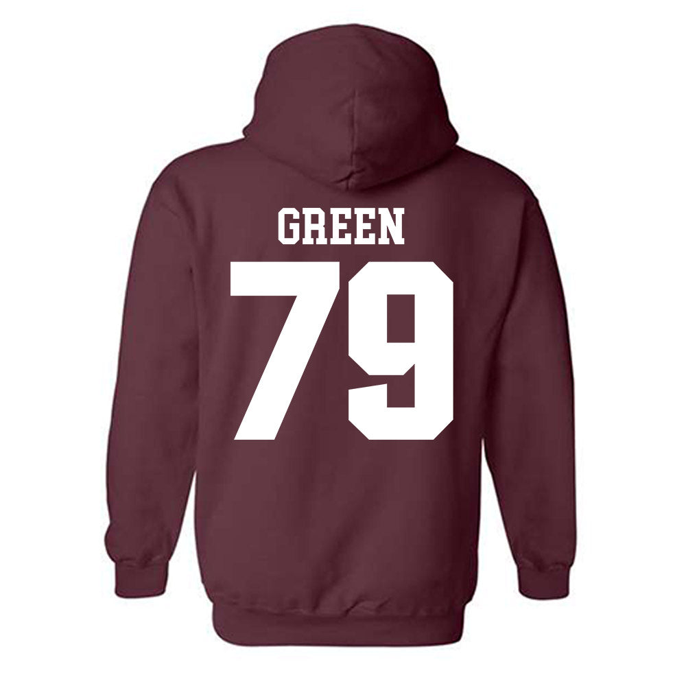 SIU Carbondale - NCAA Football : Donte Green - Classic Shersey Hooded Sweatshirt-1