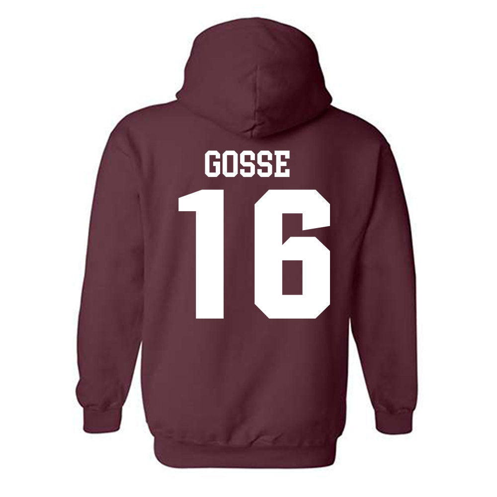 SIU Carbondale - NCAA Women's Soccer : Brooke Gosse - Classic Shersey Hooded Sweatshirt-1