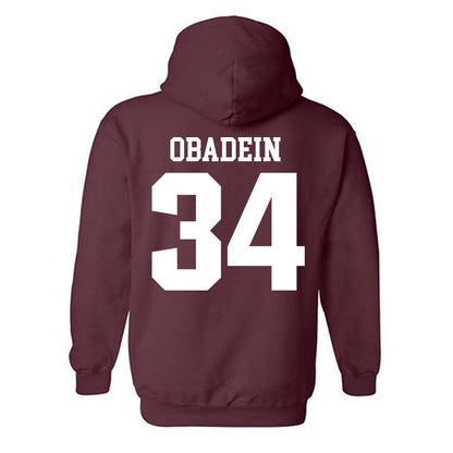 SIU Carbondale - NCAA Football : David Obadein - Classic Shersey Hooded Sweatshirt-1