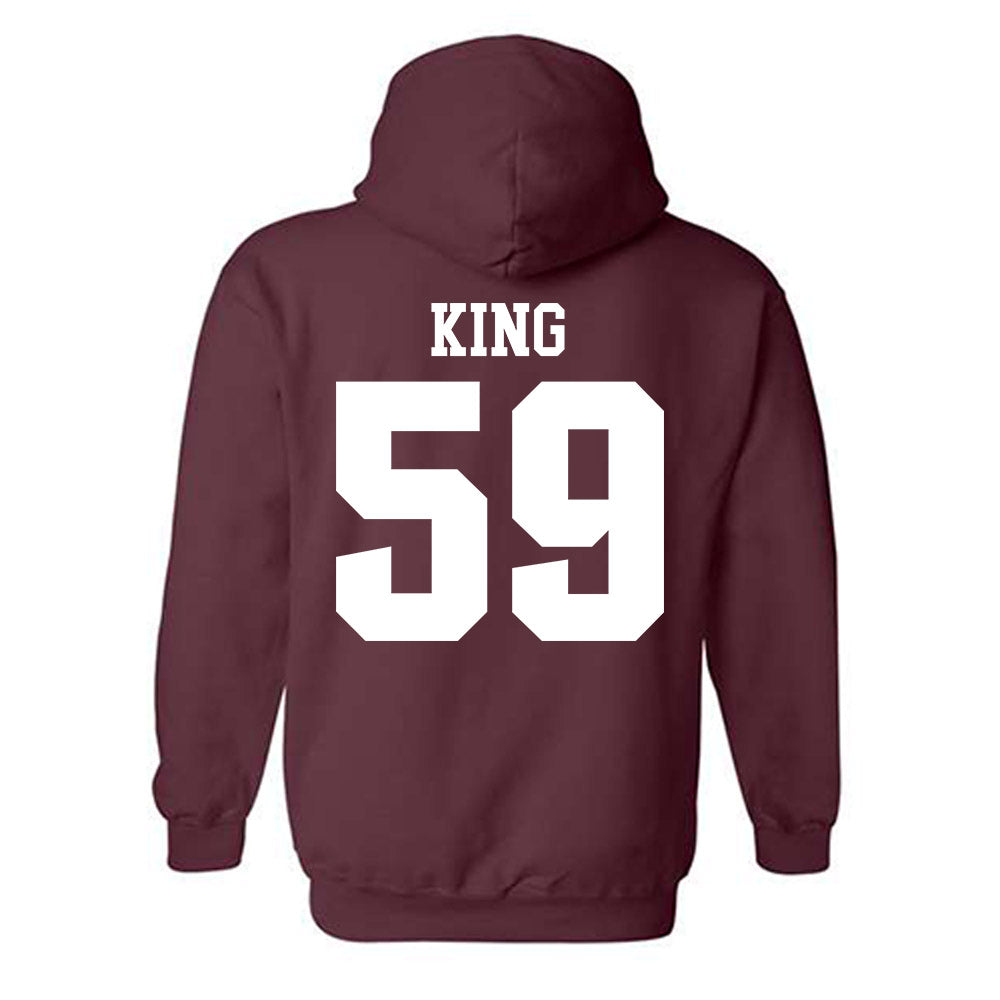 SIU Carbondale - NCAA Football : Brennan King - Classic Shersey Hooded Sweatshirt-1