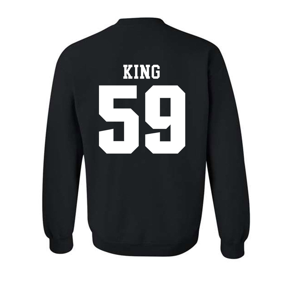 SIU Carbondale - NCAA Football : Brennan King - Classic Shersey Crewneck Sweatshirt-1