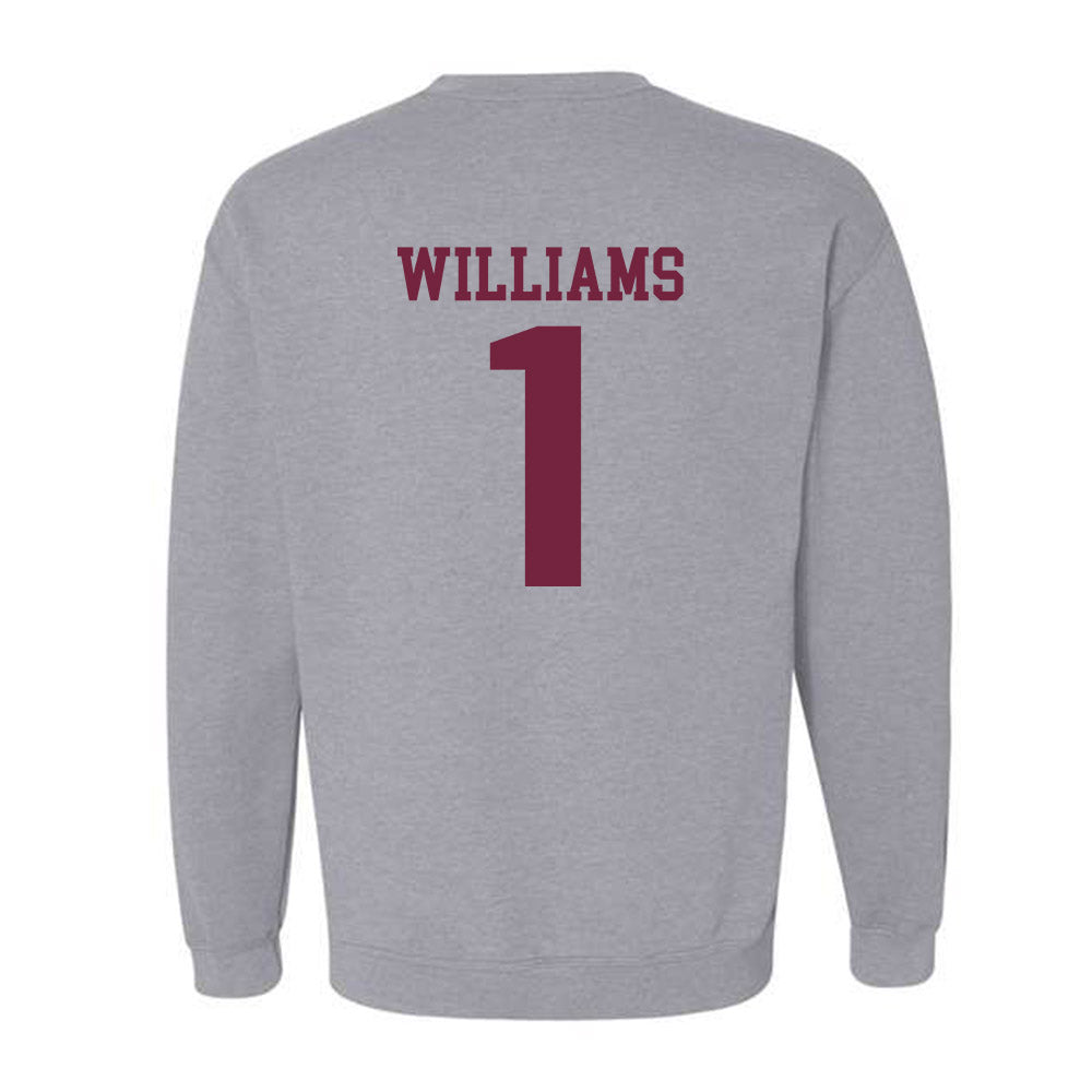 SIU Carbondale - NCAA Football : DJ Williams - Classic Shersey Crewneck Sweatshirt-1
