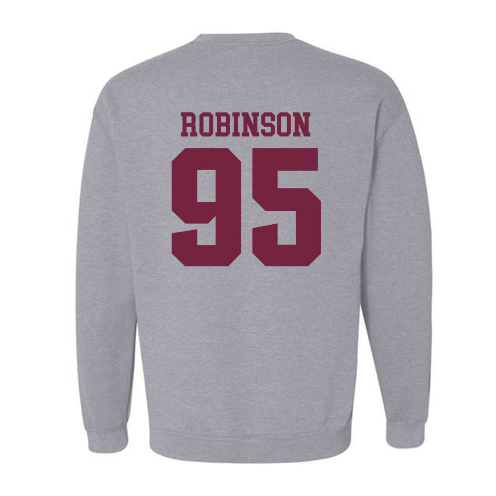 SIU Carbondale - NCAA Football : Caillou Robinson - Classic Shersey Crewneck Sweatshirt-1