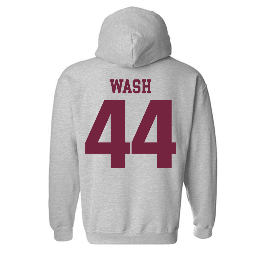 SIU Carbondale - NCAA Football : Miles Wash - Classic Shersey Hooded Sweatshirt-1