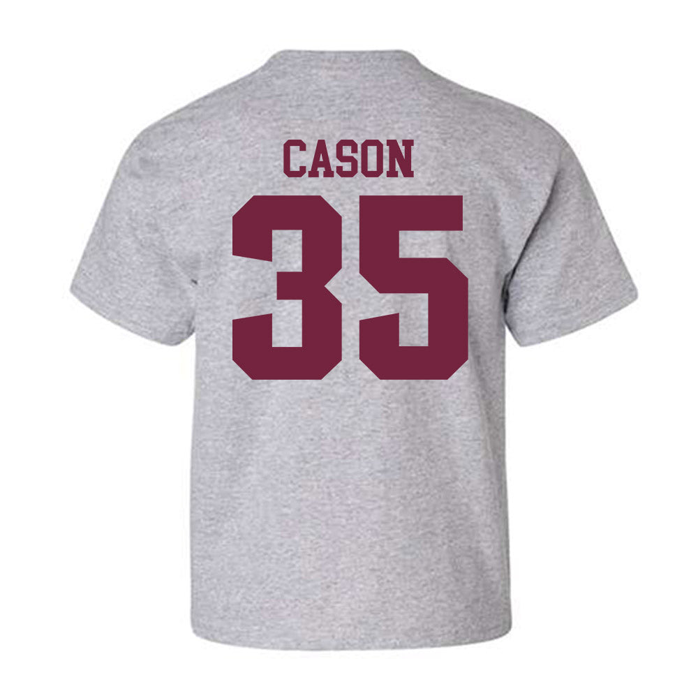 SIU Carbondale - NCAA Football : Cameron Cason - Classic Shersey Youth T-Shirt-1