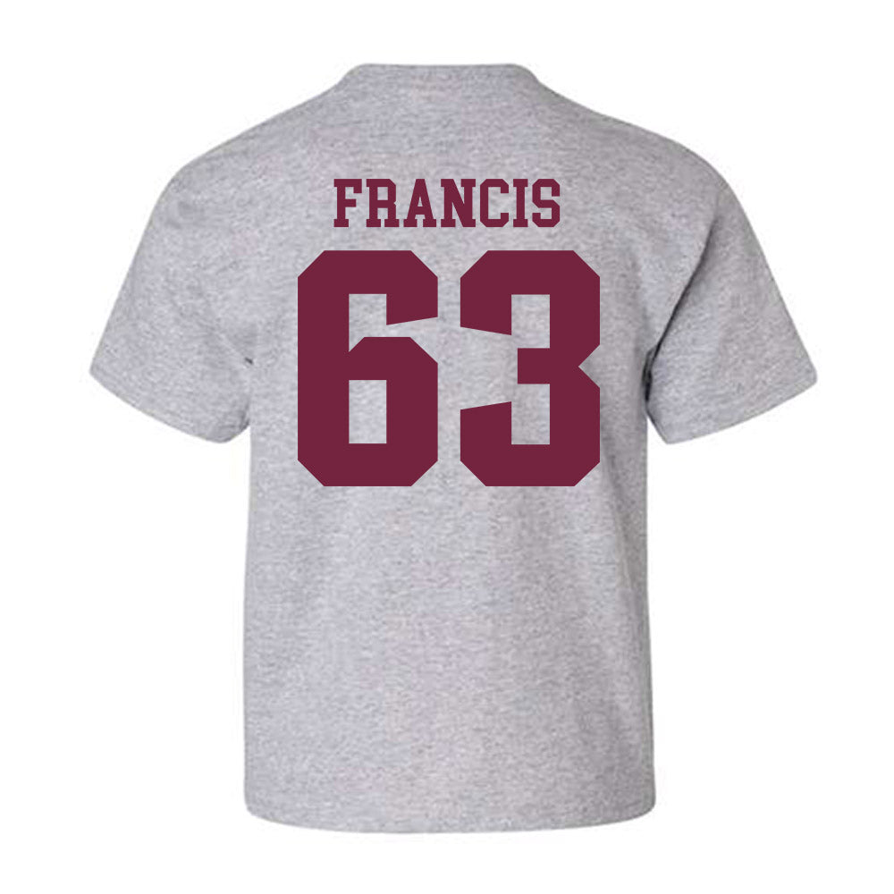 SIU Carbondale - NCAA Football : Kellen Francis - Classic Shersey Youth T-Shirt-1