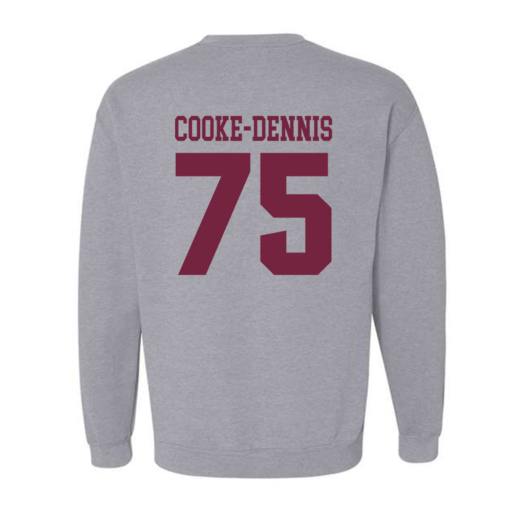 SIU Carbondale - NCAA Football : Tristan Cooke-Dennis - Classic Shersey Crewneck Sweatshirt-1